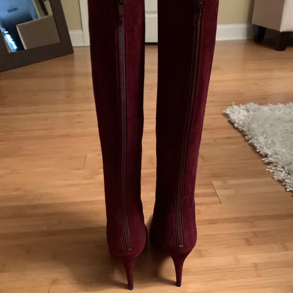 Christian louboutin high heel suede boots